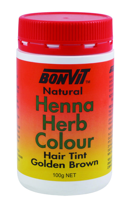 BonVit, Natural Henna Herb Colour, Hair Tint, Golden Brown, 100 g ... VOLUME DISCOUNT