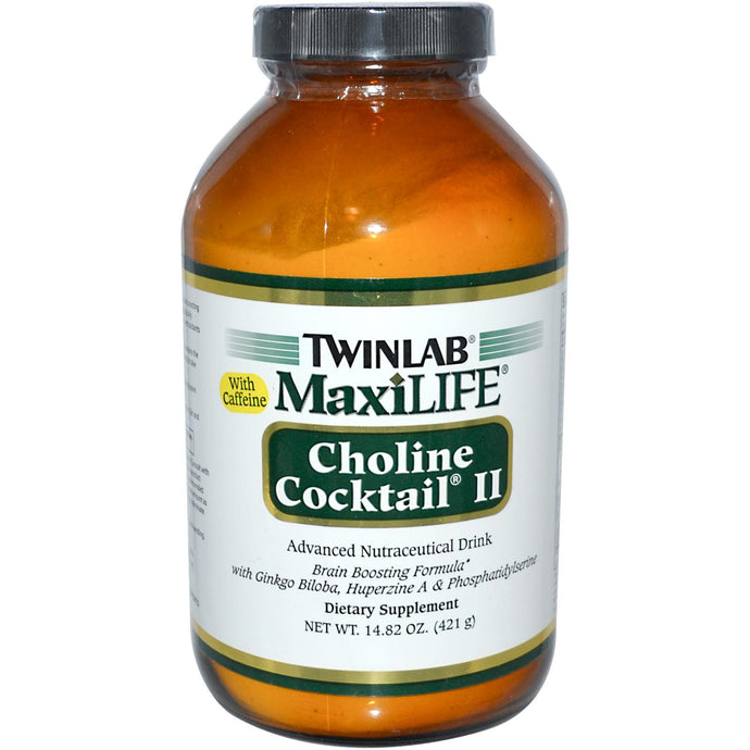 Twinlab, MaxiLife, Choline Cocktail II, with Caffeine, 14.82 oz, 421 g