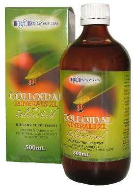 Reach For Life Colloidal Minerals XL with Fulvic Acid 500ml