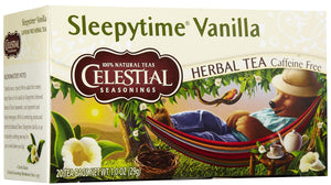Celestial Seasonings, Tea, Sleepytime Vanilla, Caffeine Free, 20 Tea Bags, 29 g