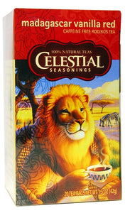 Celestial Seasonings, Tea, Madagascar Vanilla Red, Caffeine Free, 20 Tea Bags, 42 g