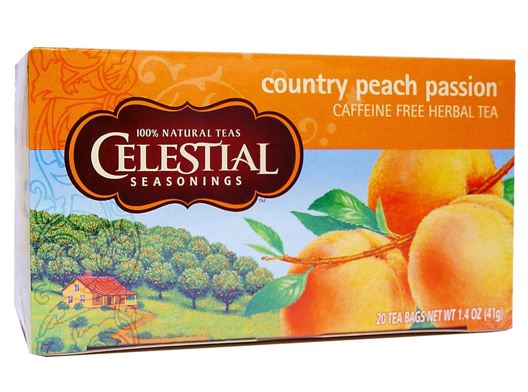 Celestial Seasonings Tea Country Peach Passion 20 Tea Bags 41g