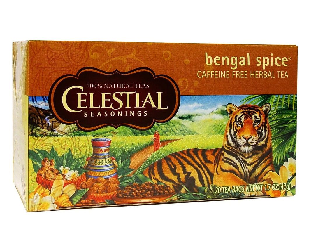 Celestial Seasonings Tea Bengal Spice Caffeine Free 20 Tea Bags 47g