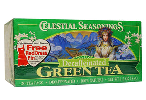 Celestial Seasonings, Green Tea, Decaffeinated, 20 Tea Bags, 33 g