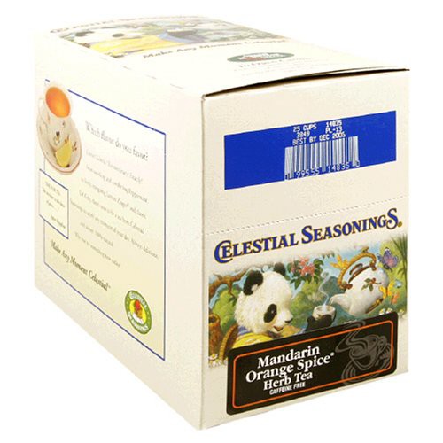 Celestial Seasonings, Tea, Mandarin Orange Spice, Caffeine Free, 20 Tea Bags