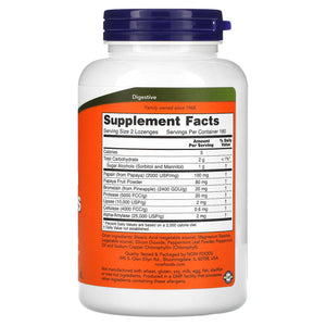 Now Foods, Papaya Enzymes, Chewable, 360 Lozenges