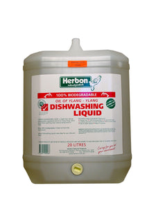 Herbon, Dishwashing Liquid, Oil Of Ylang, Naturally Biodegradable, 20 Litres