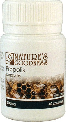 Nature's Goodness, Propolis, 500 mg, 40 Capsules