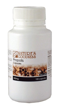 Nature's Goodness, Propolis, 500 mg, 100 Capsules