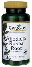 Load image into Gallery viewer, Swanson Premium Rhodiola Rosea Root 400mg 100 Capsules