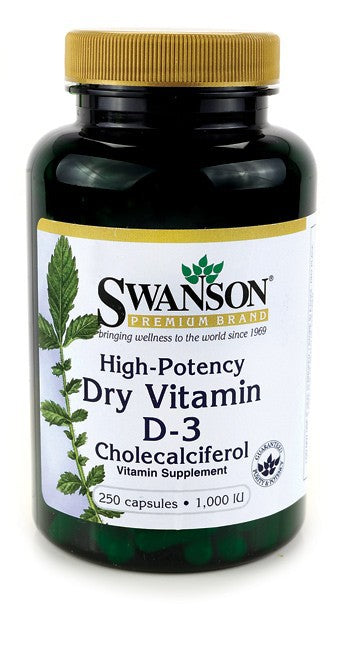 Swanson Premium High Potency Vit D-3 1,000 IU 250 Capsules