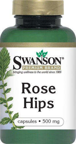 Swanson Premium Rose Hips 500 mg 120 Capsules