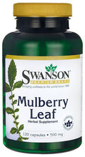 Load image into Gallery viewer, Swanson Premium Mulberry Leaf 500 mg 120 Capsules ... VOLUME DISCOUNT