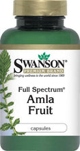 Load image into Gallery viewer, Swanson Premium Full-Spectrum Amla Fruit 500 mg 120 Capsules