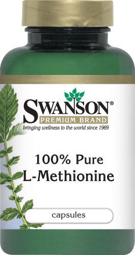 Swanson Premium 100% Pure L-Methionine 500mg 30 Capsules