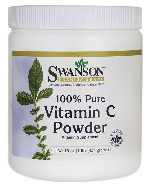 Swanson Premium 100% Pure Vitamin C Powder 454g 16 oz