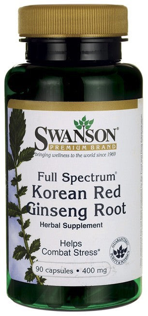 Swanson Premium Full-Spectrum Korean Red Ginseng 400mg 90 Capsules
