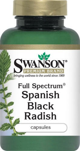Swanson Premium Full-Spectrum Spanish Black Radish 500mg 60 Capsules