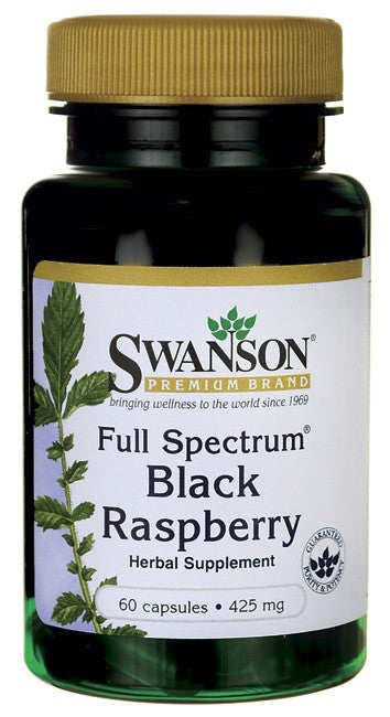 Swanson Premium Full-Spectrum Black Raspberry 425 mg 60 Capsules – Mega ...