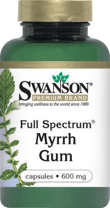 Swanson Premium Full-Spectrum Myrrh Gum 600mg 120 Capsules