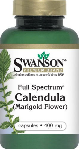 Swanson Premium Full-Spectrum Calendula (Marigold) 400mg 60 Capsules