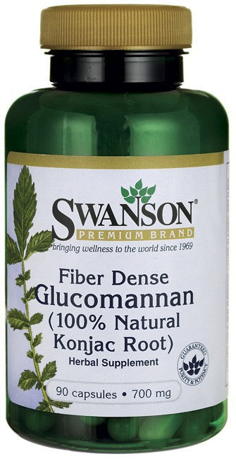 Swanson Premium Fiber Dense Glucomannan 700mg 90 Capsules