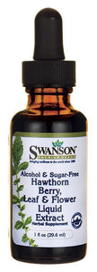 Swanson Premium Hawthorn Berry, Leaf & Flower Liquid Extract (Alcohol Free) 29.6ml 1 fl oz