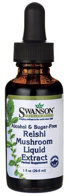 Swanson Premium Reishi Mushroom Liquid Extract (Alcohol & Sugar Free) 29.6ml 1 fl oz