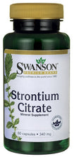 Load image into Gallery viewer, Swanson Premium Strontium Citrate 340 mg 60 Capsules