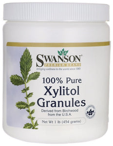 Swanson Premium 100% Pure Non-GMO Xylitol Granules 454gm