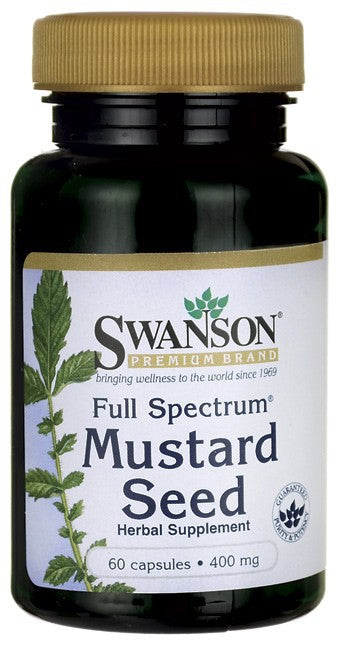 Swanson Premium Full-Spectrum Mustard Seed 400 mg 60 Capsules