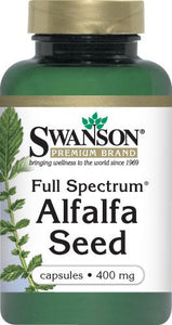 Swanson Premium Full-Spectrum Alfalfa Seed 400mg 60 Capsules