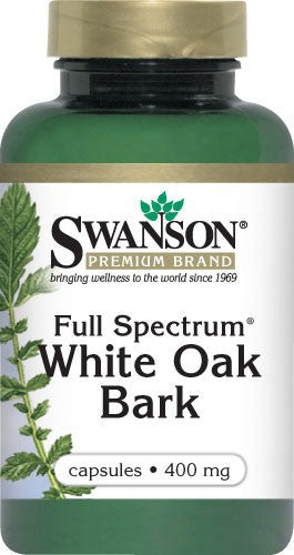 Swanson Premium Full-Spectrum White Oak Bark 400mg 60 Capsules