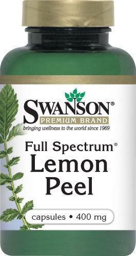 Swanson Premium Full-Spectrum Lemon Peel 400mg 60 Capsules
