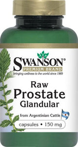 Swanson Premium Raw Prostate Glandular 150mg 60 Capsules
