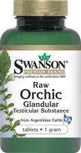 Load image into Gallery viewer, Swanson Premium Raw Orchic Glandular 1 Gram 30 Tablets