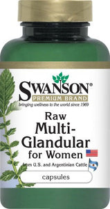 Swanson Premium Raw Multi-Glandular For Women 60 Capsules