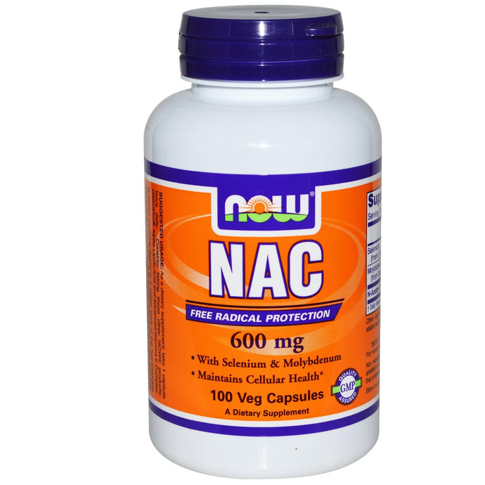 Now Foods, NAC, (N-Acetyl Cysteine), 600 mg, 100 Veggie Caps