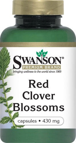 Swanson Premium Red Clover Blossom & Herb 430mg 90 Capsules