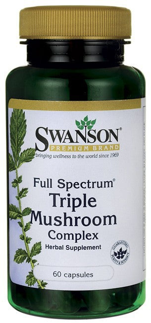 Swansan Premium Full-Spectrum Triple Mushroom Complex 60 Capsules