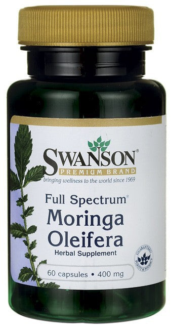 Swanson Premium Full-Spectrum Moringa Oleifera 400mg 60 Capsules