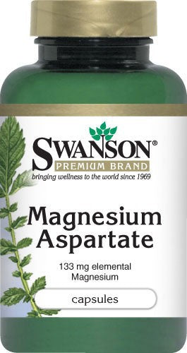 Swanson Premium Magnesium Aspartate 685mg (133mg Elemental) 90 Capsules