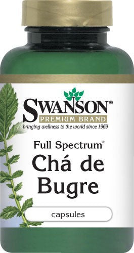 Swanson Premium Full-Spectrum Cha' De Bugre 400mg 60 Capsules