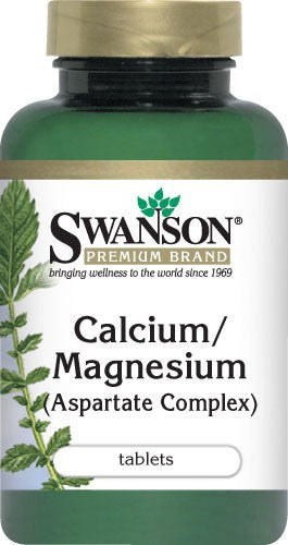 Swanson Premium Calcium/Magnesium (Aspartate Complex) 120 Tablets