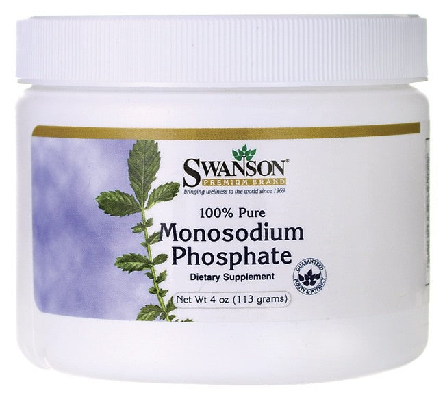 Swanson Premium 100% Pure Monosodium Phosphate, Powder 113 g 4 oz