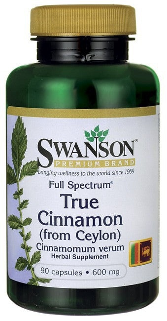 Swanson Premium Full Spectrum True Cinnamon 300mg 120 Capsules