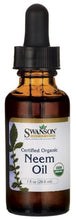 Load image into Gallery viewer, Swanson Premium Neem Oil Certified Organic 29.6ml 1fl oz