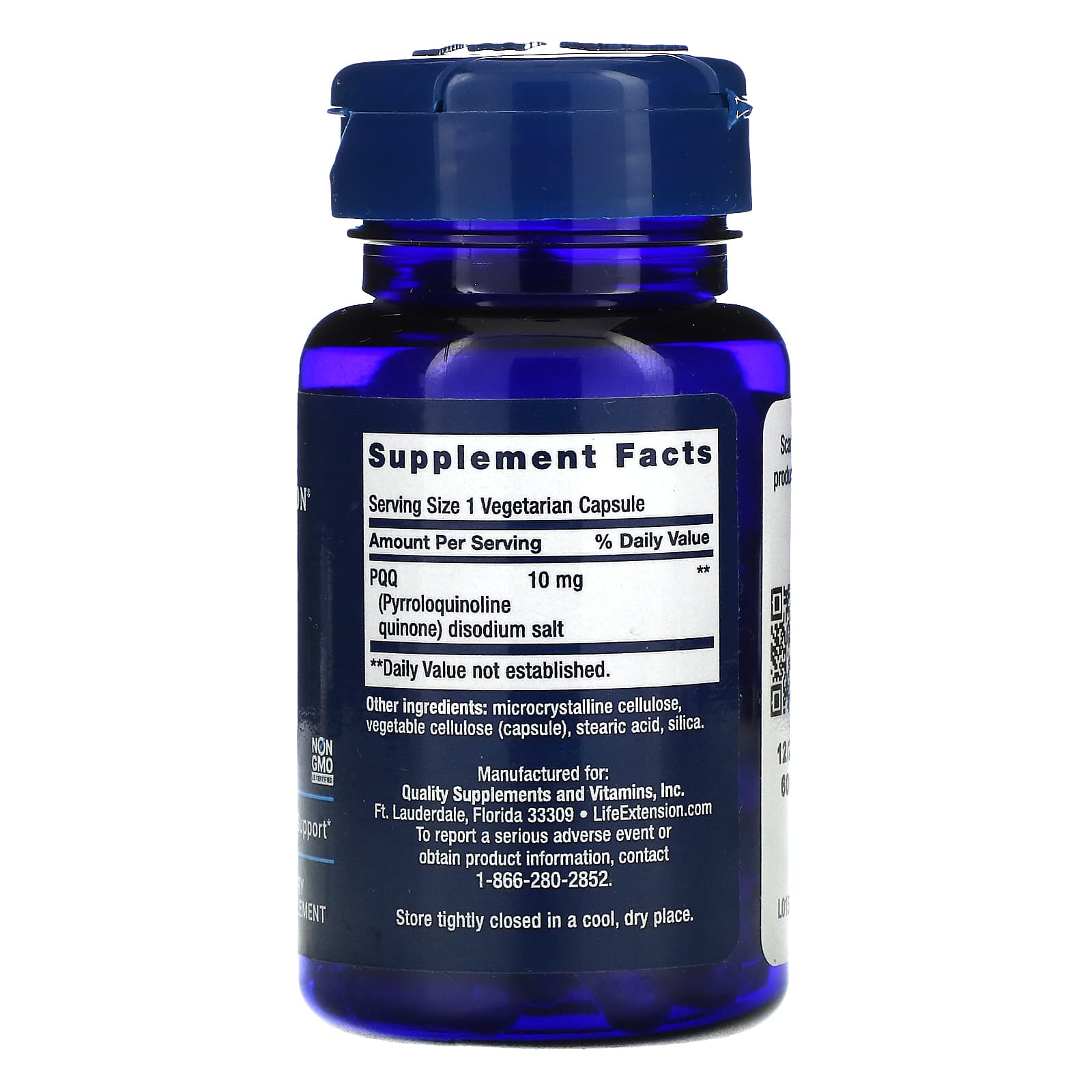 Life Extension PQQ Caps 10mg 30 Vegetarian Capsules