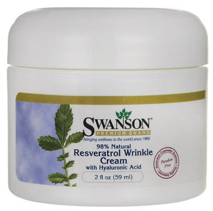 Swanson Premium Resveratrol Wrinkle Cream with Hyaluronic Acid 59ml 2 fl oz