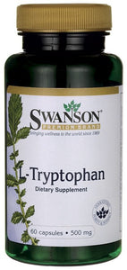 Swanson Premium L-Tryptophan 500mg 60 Capsules